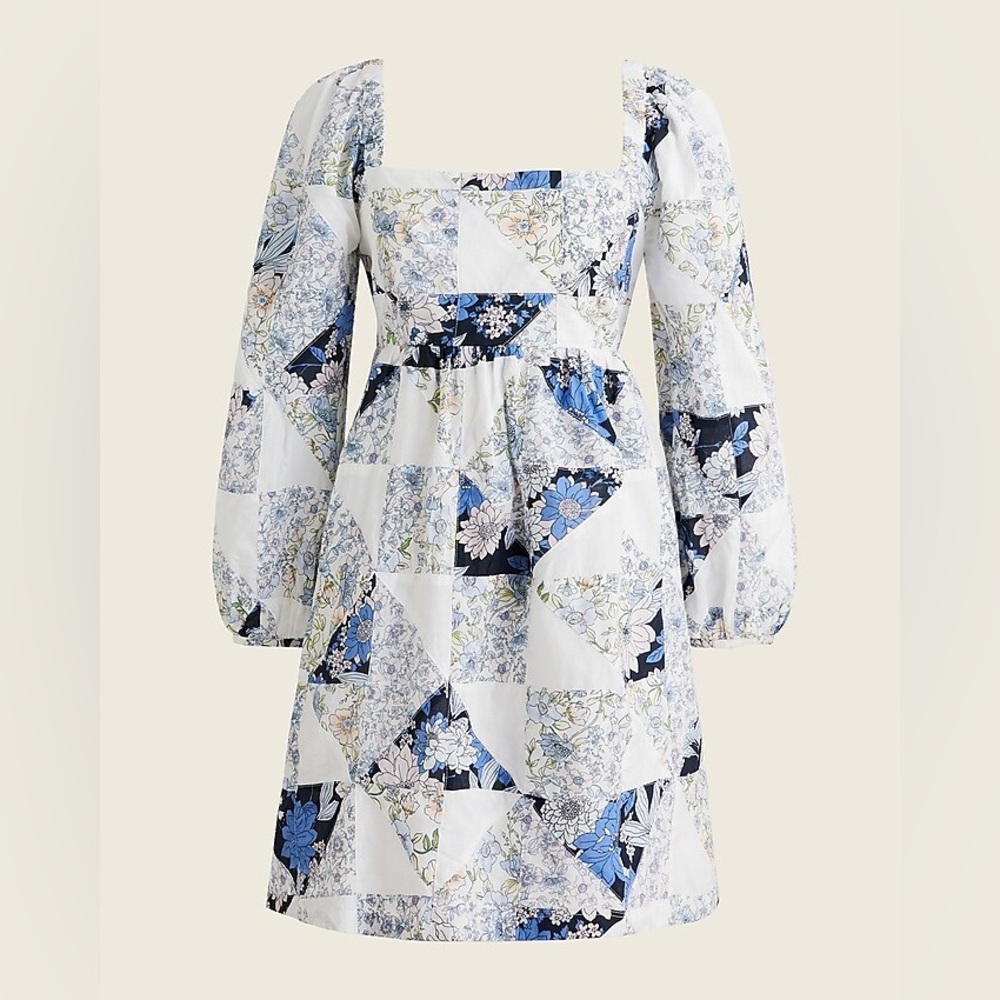 NYT J.Crew Floral Patchwork Dress